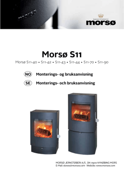 Morsø S11 - Morsø Jernstøberi A/S