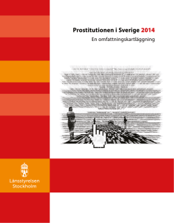 Prostitutionen i Sverige 2014 – en