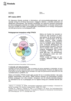 IKT-vision 2015 - Uppsala - Väpnarens förskola