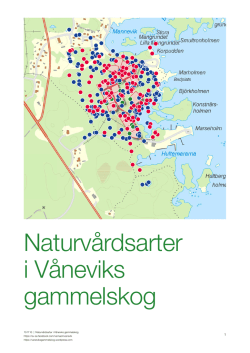 Naturvårdsarter i Våneviks gammelskog