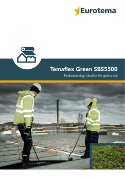 Temaflex Green SBS5500 Produktblad