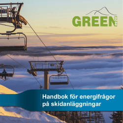 Handbok för energifrågor på skidanläggningar