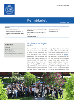 Kemibladet nr 188 juni 2015