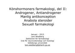 Könshormoners farmakologi, del II: Androgener