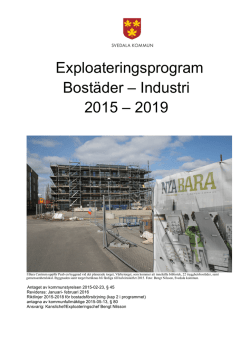 Exploateringsprogram 2015-2019