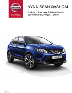 Specifikationer - Nissan in Europe