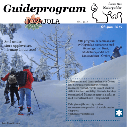 Guideprogram 2015 - Studiefrämjandet