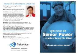 Inbjudan Senior Power utbildning_juni 15