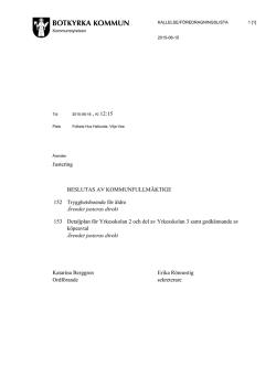 2015-06-16 Kommunstyrelsen - handlingar