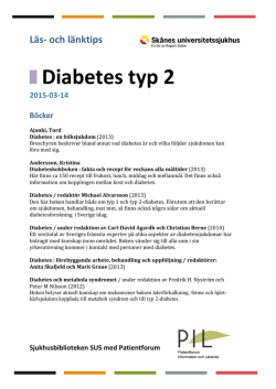 Läs- och länktips diabetes typ 2