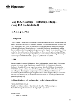 Väg 153, Klastorp – Rolfstorp. Etapp 1 (Väg 153 E6