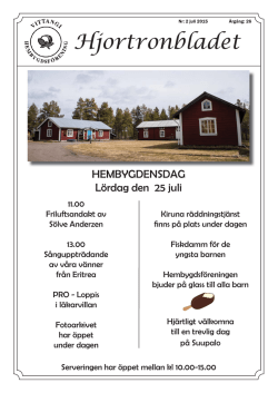 Hjortronbladet nr 2: 2015