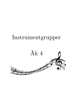 Instrumentgrupper Åk 4