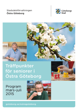 Träffpunkter för seniorer i Östra Göteborg