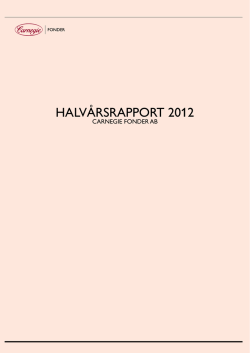 halvårsrapport 2012