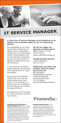 IT SerVICe Manager