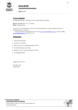 UN 2015-11-17 - Höganäs kommun