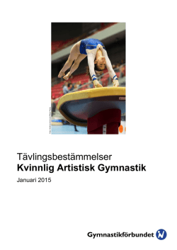 Tävlingsbestämmelser Kvinnlig Artistisk Gymnastik