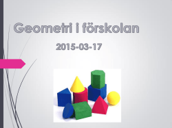 geometri_för_förskolan - Matematik i förskolan