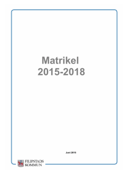 Matrikel 2015-2018