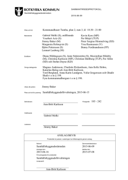 2015-06-09 Samhällsbyggnadsnämnden