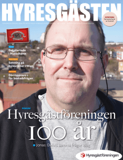 HG0315_P - Hyresgästföreningen Nynäshamn 100 år #hgfnynas100