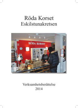 Verksamhetsår 2014 - Svenska Röda Korset