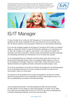 IS/IT Manager
