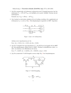 Räkneövning 1 i Teoretisk elteknik (E104703, 5sp), ET