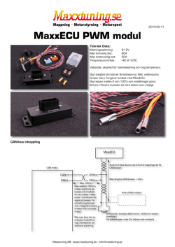 MaxxECU PWM modul manual