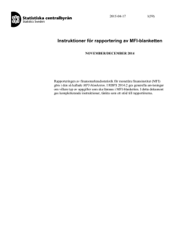 Instruktioner MFI 2014
