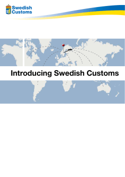 Introducing Swedish Customs