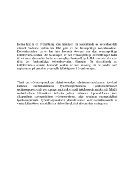 Kollektivavtal för HÅRBRANSCHEN 1.11.2013-31.5.2015