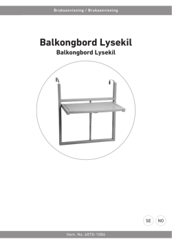 Balkongbord Lysekil