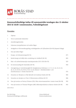 kf-handlingar 2015-10-15