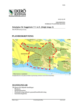PLANBESKRIVNING HANDLINGAR