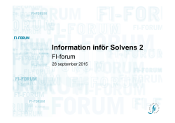 FI forum information infor Solvens2 Master 150929 slutversion for