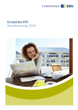 Europeiska ERV Årsredovisning 2014