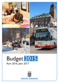 Budget 2015 - Nässjö kommun
