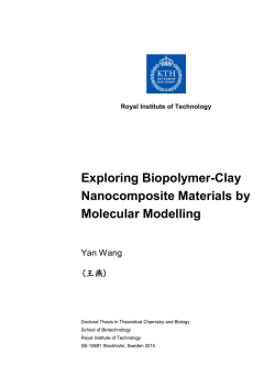 Exploring Biopolymer-Clay Nanocomposite Materials