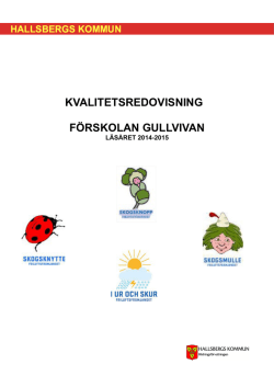 Förskolan Gullvivan, KR 2014-2015