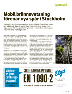 Mobil brännsvetsning förenar nya spår i Stockholm