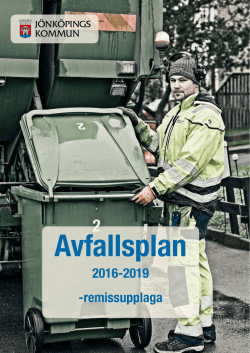 Avfallsplanen 2016-2019 remissupplaga