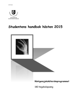 Studenthandbok Ht-15