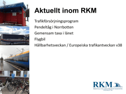 RKM Norrbottens vision