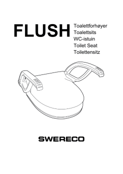 FLUSH Toalettforhøyer Toalettsits WC-istuin Toilet Seat