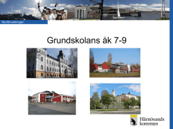 Lokalutredning om 7-9 skolor i Härnösand