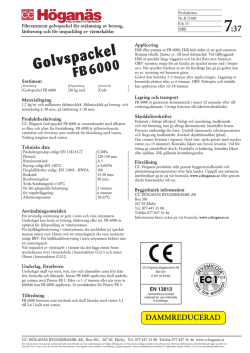Golvspackel FB 6000