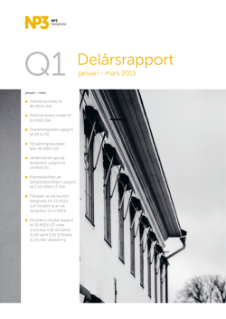 Delårsrapport Q1 2015