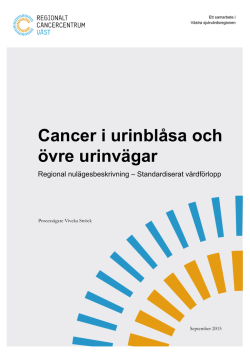Cancer i urinblåsa och övre urinvägar